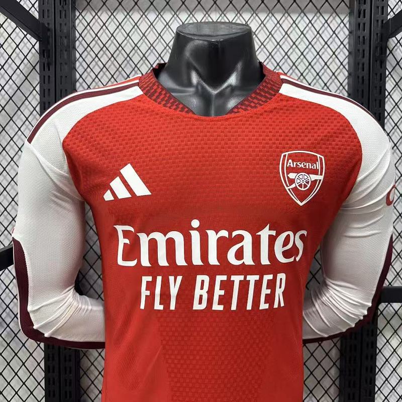 Arsenal Local Versión Jugador 2026/27 (Roja, Manga Larga) 2