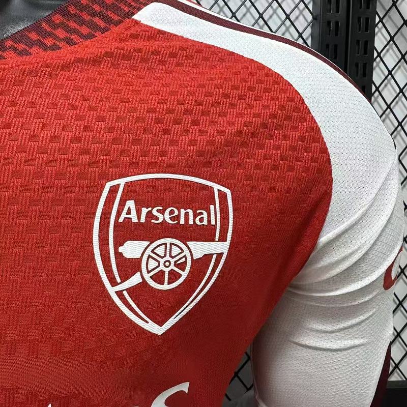 Arsenal Local Versión Jugador 2026/27 (Roja, Manga Larga) 5