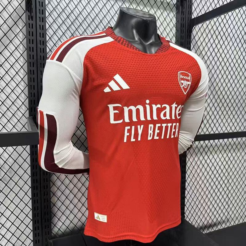 Arsenal Local Versión Jugador 2026/27 (Roja, Manga Larga) 6