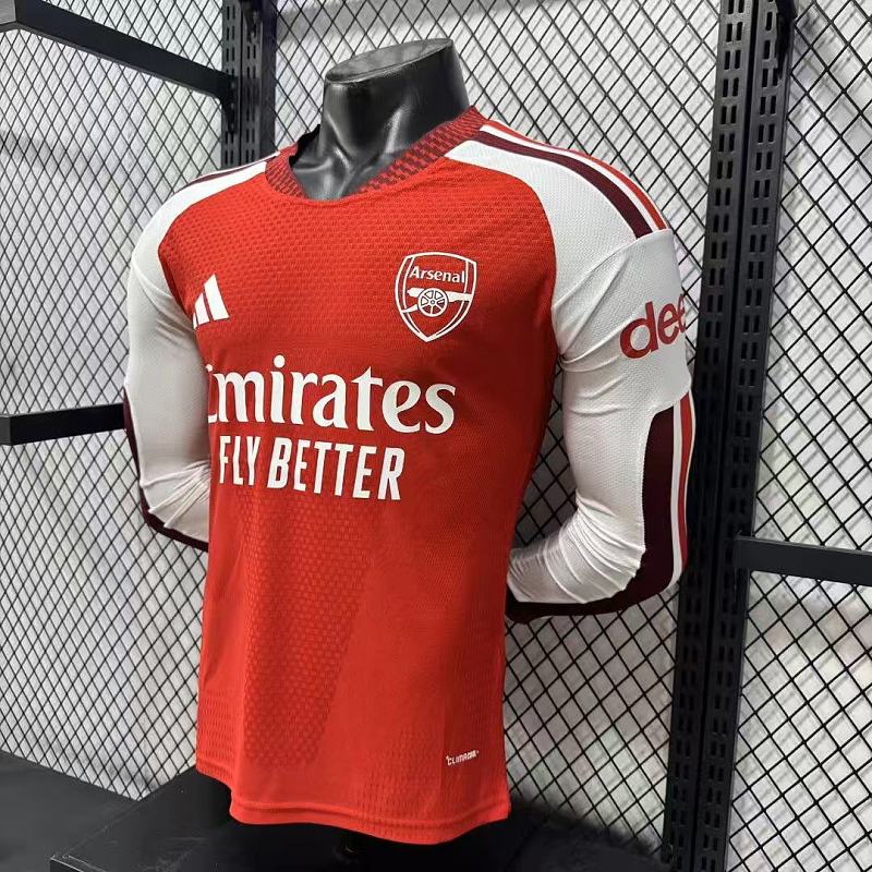 Arsenal Local Versión Jugador 2026/27 (Roja, Manga Larga) 7