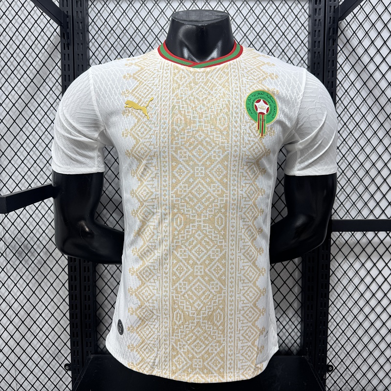 Marruecos Visitante Versión Jugador 2026 (Blanca)