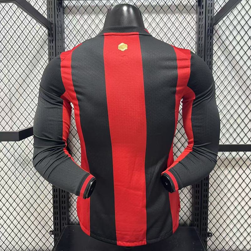 AC Milan Local Versión Jugador 2026/27 (Roja, Manga Larga) 2