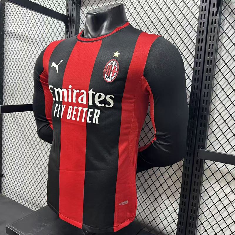 AC Milan Local Versión Jugador 2026/27 (Roja, Manga Larga) 9