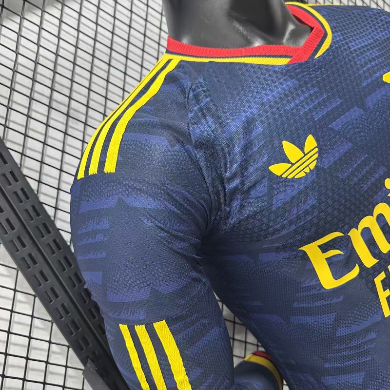Arsenal Visitante Versión Jugador 2026/27 (Azul Marino, Manga Larga) 6