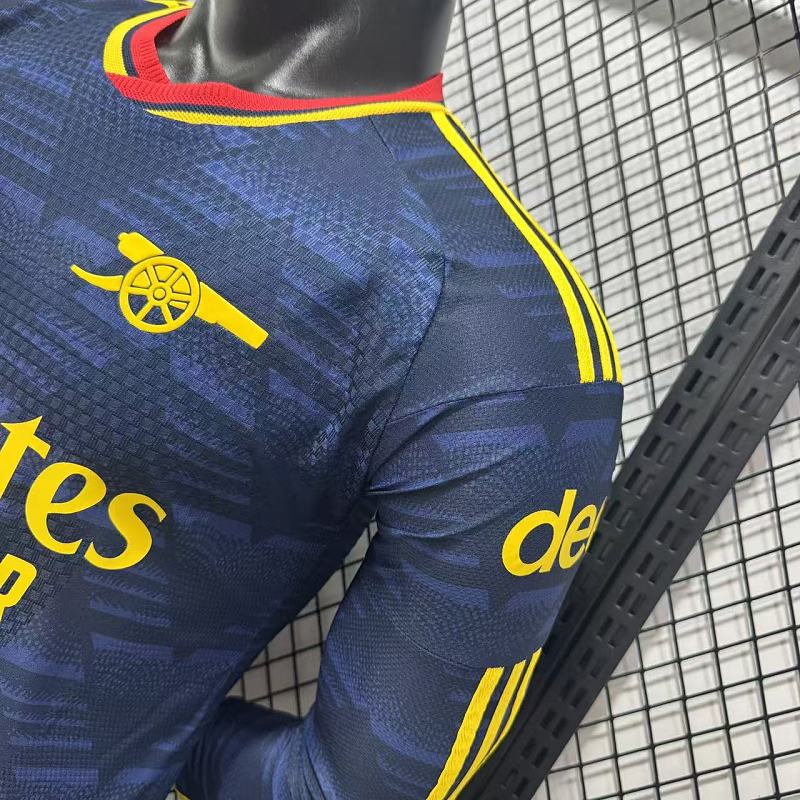 Arsenal Visitante Versión Jugador 2026/27 (Azul Marino, Manga Larga) 7