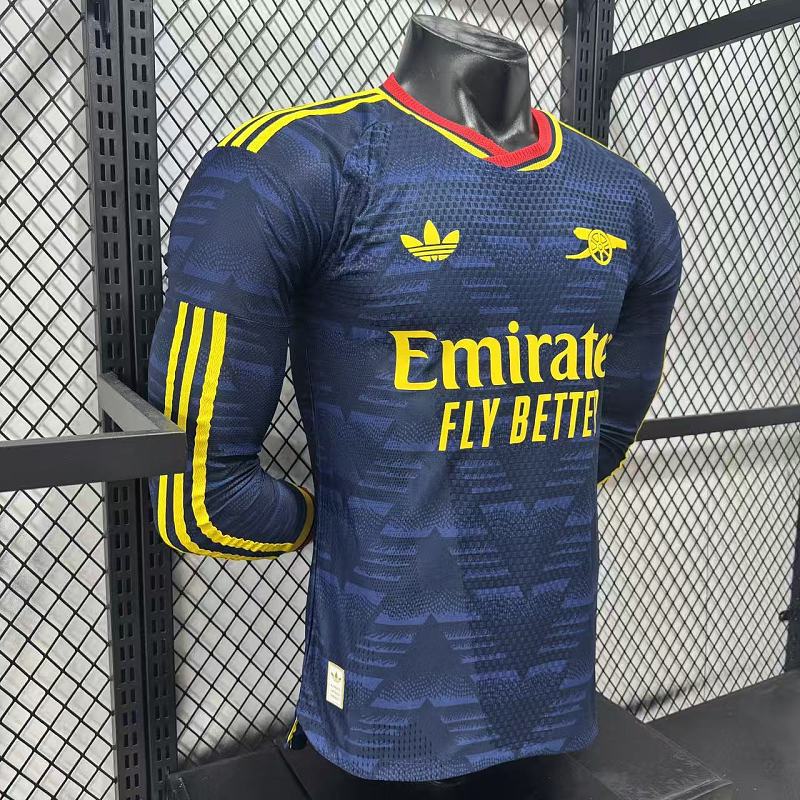 Arsenal Visitante Versión Jugador 2026/27 (Azul Marino, Manga Larga) 8