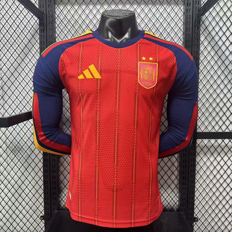 España Local Versión Jugador 2026 (Roja, Manga Larga)