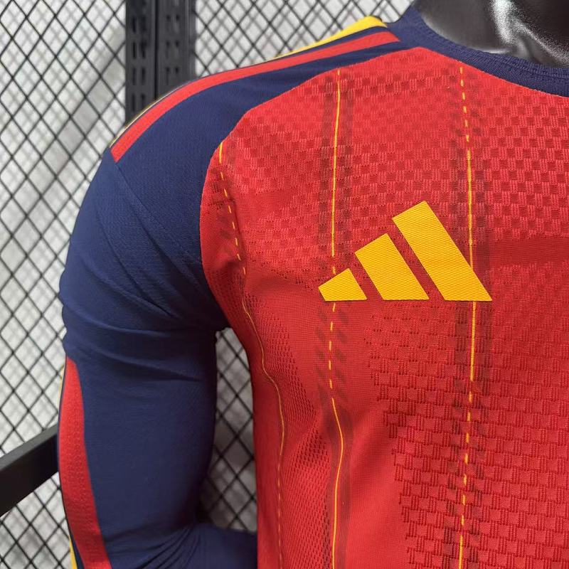 España Local Versión Jugador 2026 (Roja, Manga Larga) 4