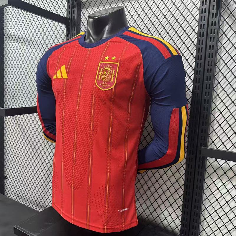 España Local Versión Jugador 2026 (Roja, Manga Larga) 7
