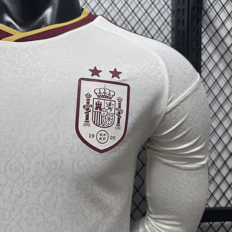 España Visitante Versión Jugador 2026 (Blanca, Manga Larga) 5