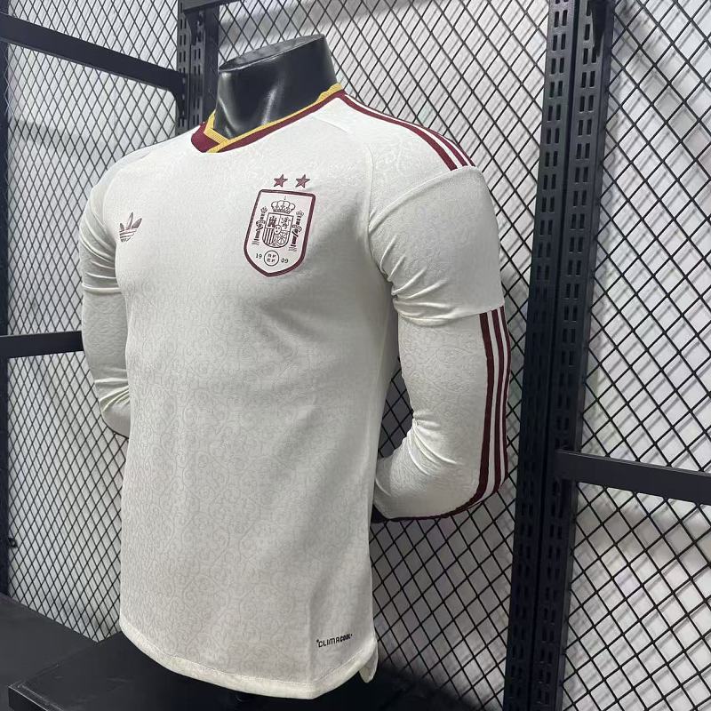 España Visitante Versión Jugador 2026 (Blanca, Manga Larga) 9