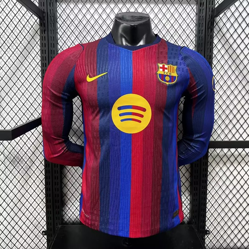 FC Barcelona Local Versión Jugador 2026/27 (Azul, Manga Larga)