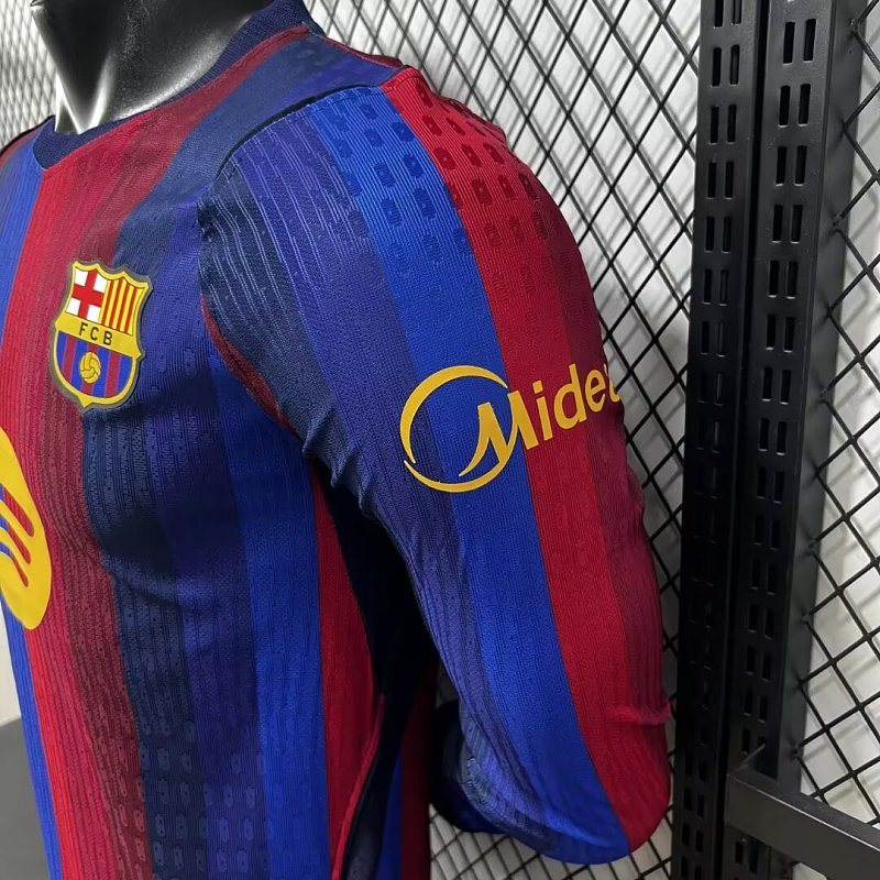 FC Barcelona Local Versión Jugador 2026/27 (Azul, Manga Larga) 3