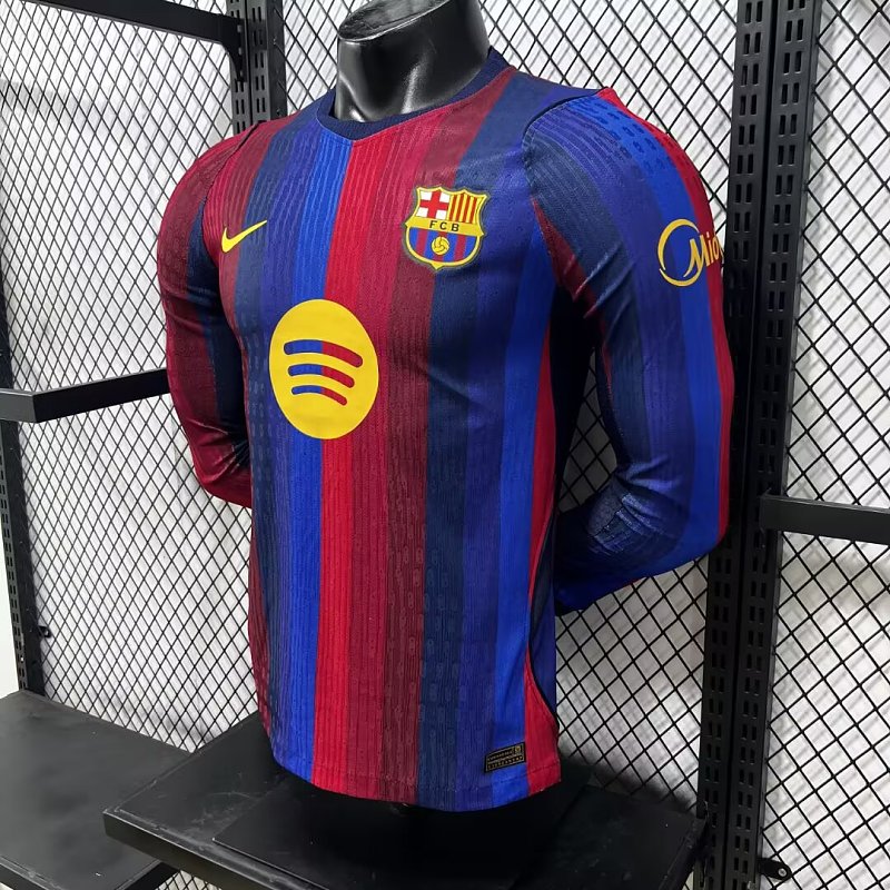 FC Barcelona Local Versión Jugador 2026/27 (Azul, Manga Larga) 4