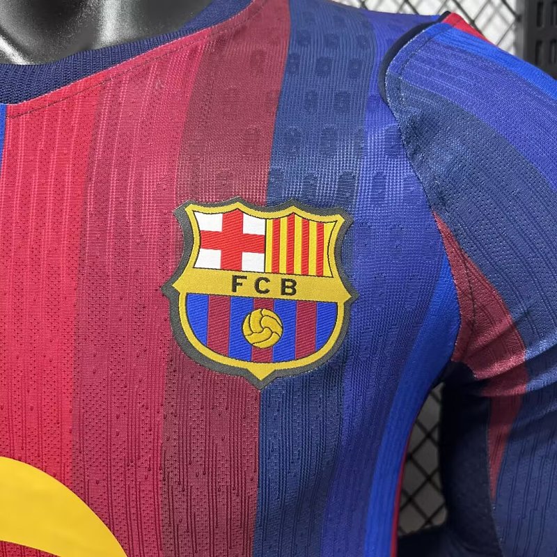 FC Barcelona Local Versión Jugador 2026/27 (Azul, Manga Larga) 6