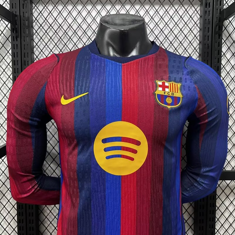 FC Barcelona Local Versión Jugador 2026/27 (Azul, Manga Larga) 8