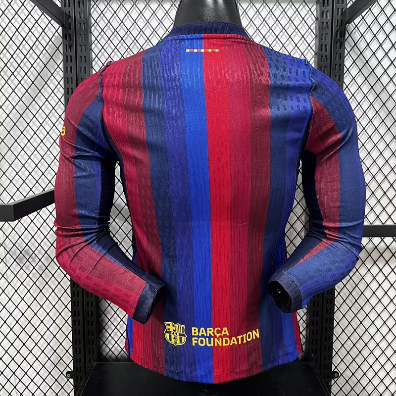 FC Barcelona Local Versión Jugador 2026/27 (Azul, Manga Larga) 9