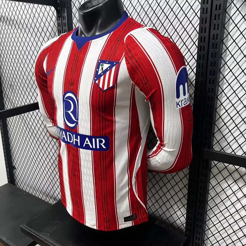 Atletico Madrid Local Versión Jugador 2026/27 (Roja, Manga Larga) 4