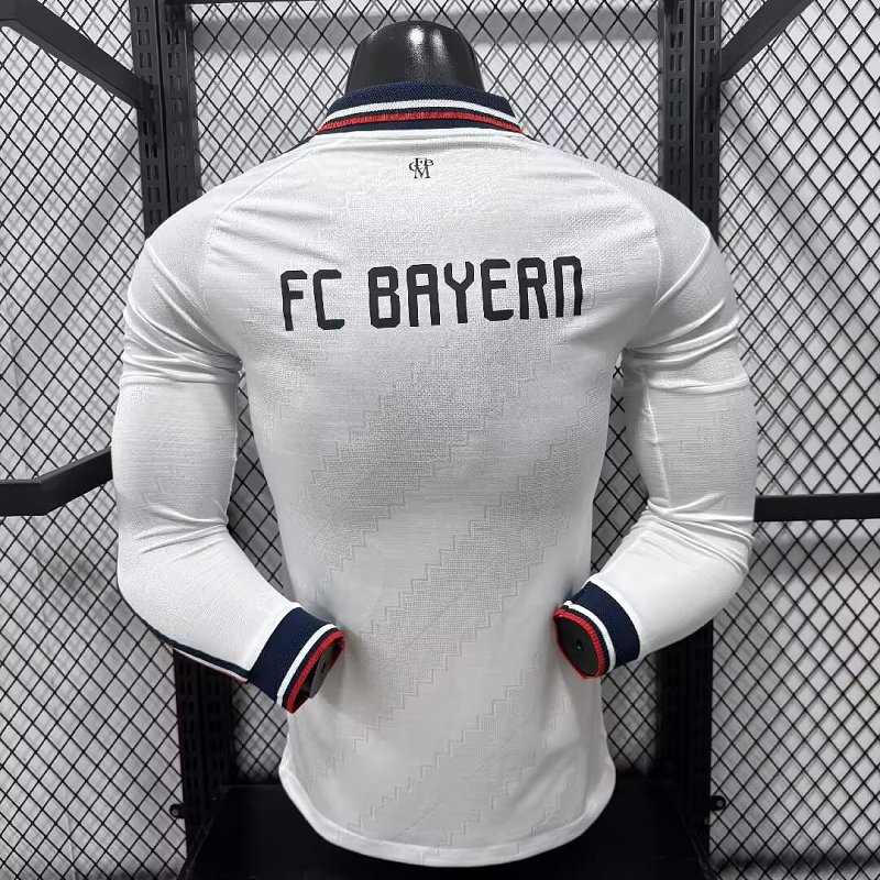 Bayern Munich Visitante Versión Jugador 2026/27 (Blanca, Manga Larga) 11