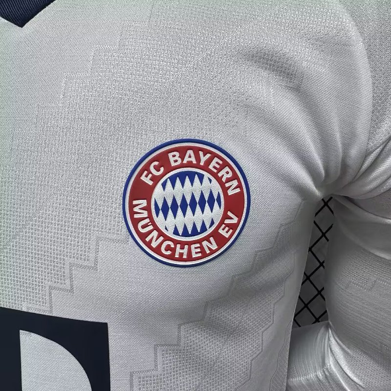 Bayern Munich Visitante Versión Jugador 2026/27 (Blanca, Manga Larga) 8