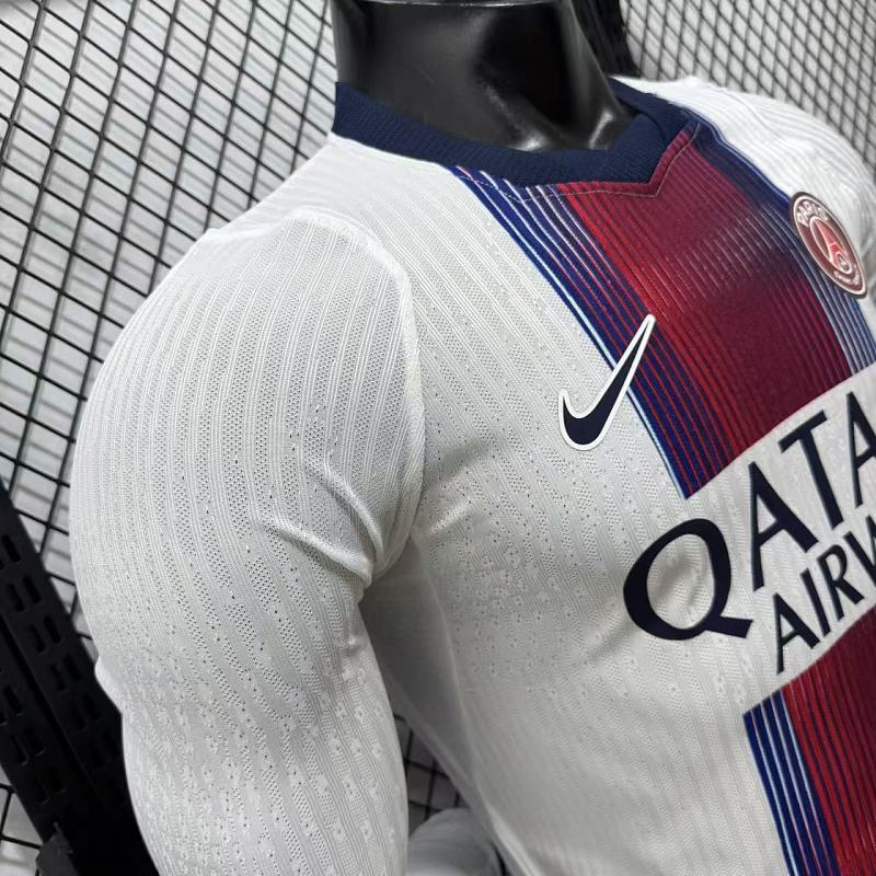 Paris Saint-Germain Visitante Versión Jugador 2026/27 (Blanca, Manga Larga) 4
