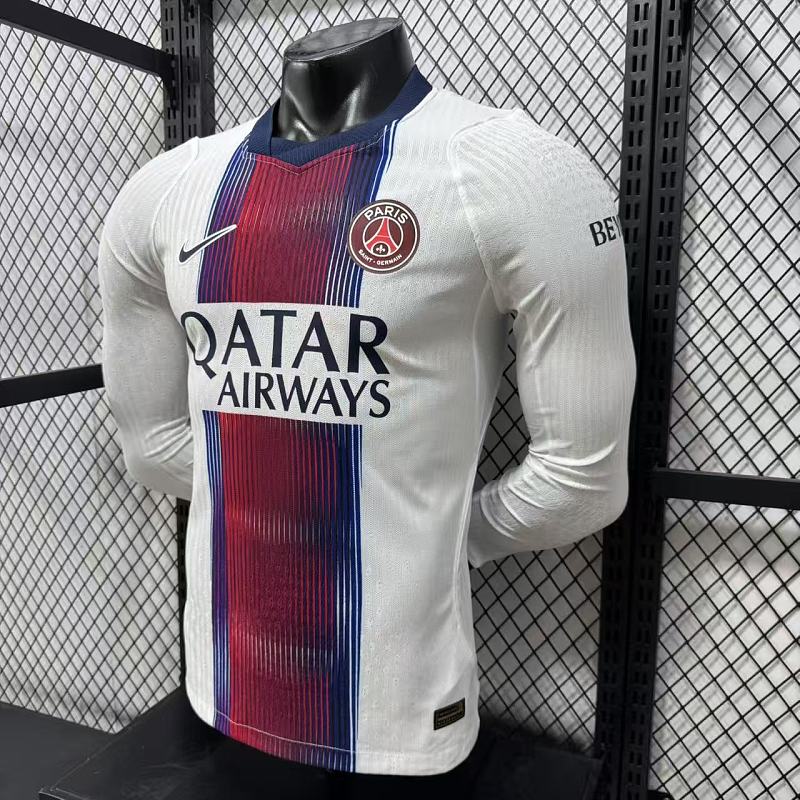 Paris Saint-Germain Visitante Versión Jugador 2026/27 (Blanca, Manga Larga) 5