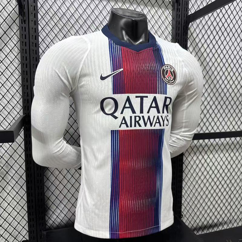 Paris Saint-Germain Visitante Versión Jugador 2026/27 (Blanca, Manga Larga) 6