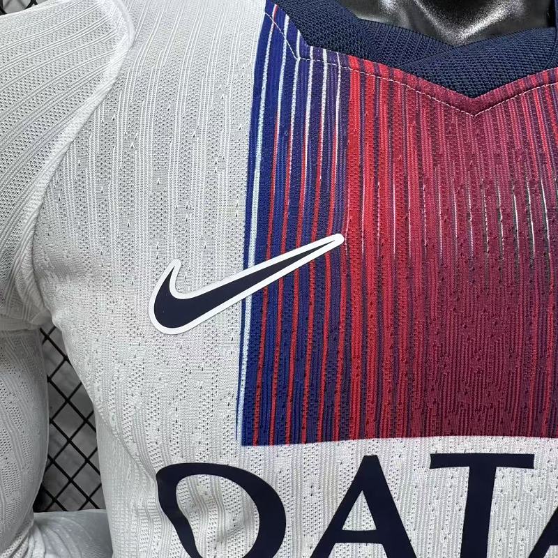 Paris Saint-Germain Visitante Versión Jugador 2026/27 (Blanca, Manga Larga) 8