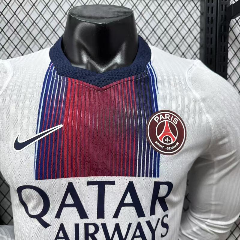 Paris Saint-Germain Visitante Versión Jugador 2026/27 (Blanca, Manga Larga) 10
