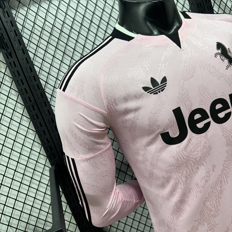 Juventus Visitante Versión Jugador 2026/27 (Rosa, Manga Larga) 5