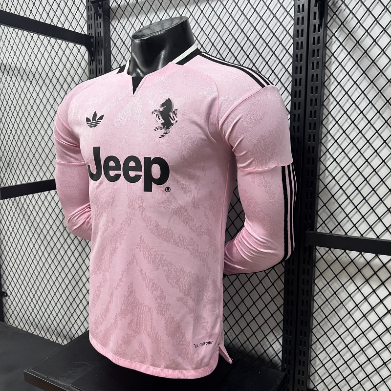 Juventus Visitante Versión Jugador 2026/27 (Rosa, Manga Larga) 6