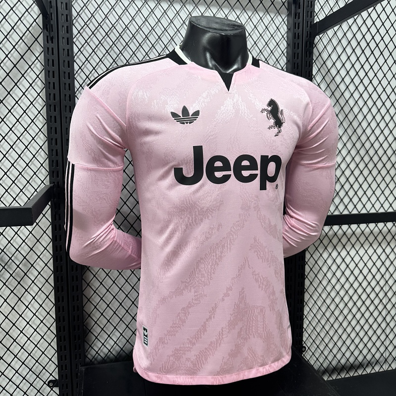 Juventus Visitante Versión Jugador 2026/27 (Rosa, Manga Larga) 7
