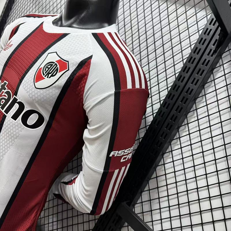 River Plate Visitante Versión Jugador 2026/27 (Blanca, Manga Larga) 5