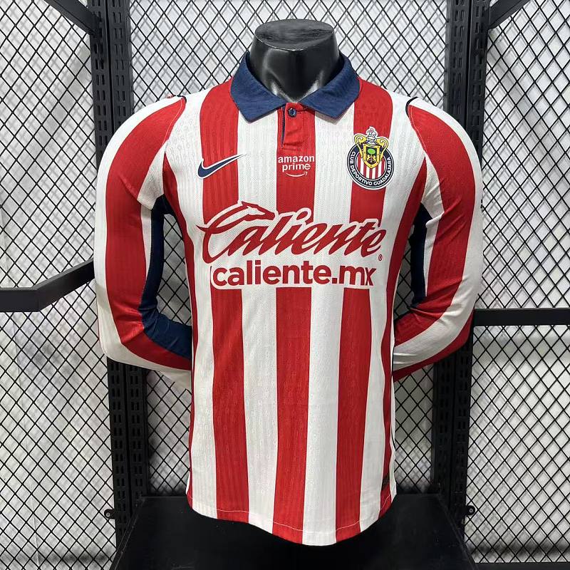Chivas Guadalajara Local Versión Jugador 2026/27 (Blanca, Manga Larga)