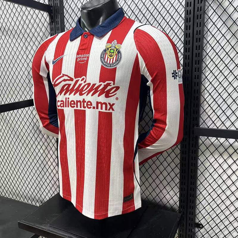 Chivas Guadalajara Local Versión Jugador 2026/27 (Blanca, Manga Larga) 4