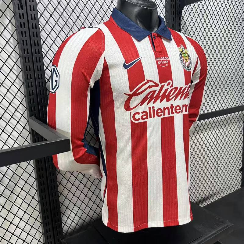 Chivas Guadalajara Local Versión Jugador 2026/27 (Blanca, Manga Larga) 5