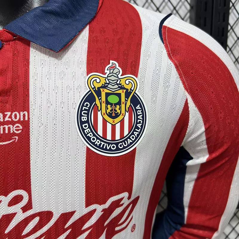 Chivas Guadalajara Local Versión Jugador 2026/27 (Blanca, Manga Larga) 6