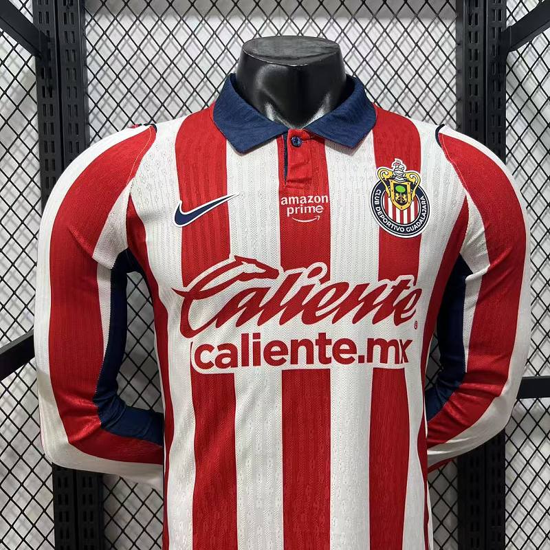 Chivas Guadalajara Local Versión Jugador 2026/27 (Blanca, Manga Larga) 8