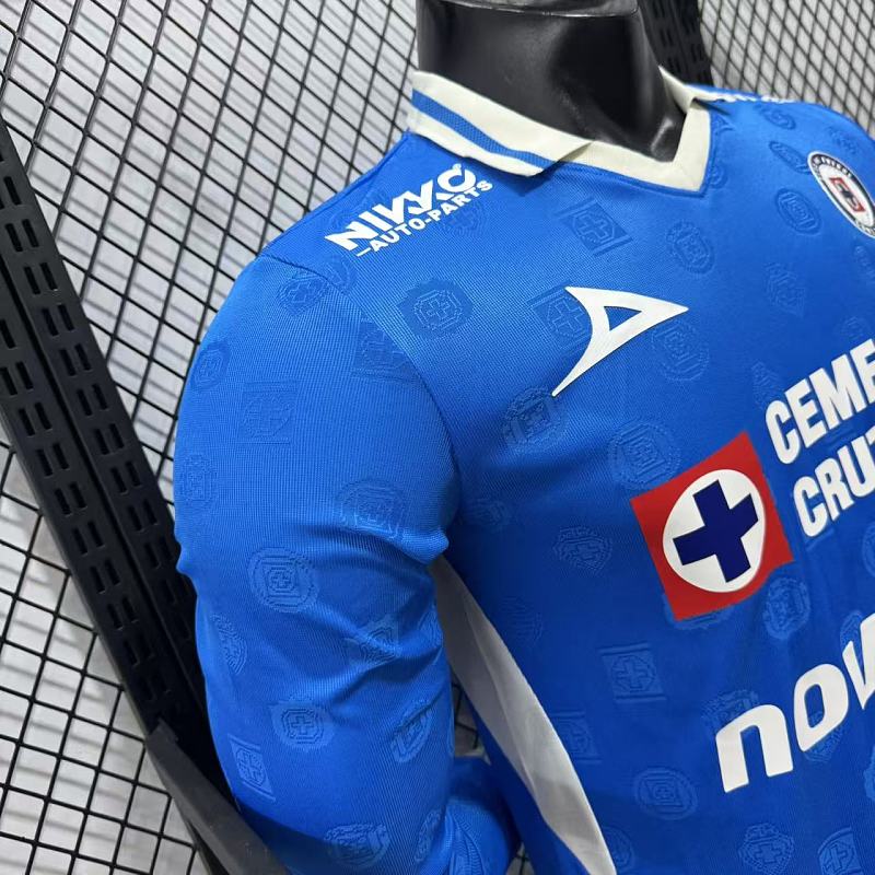 Cruz Azul Local Versión Jugador 2026/27 (Azul, Manga Larga) 4
