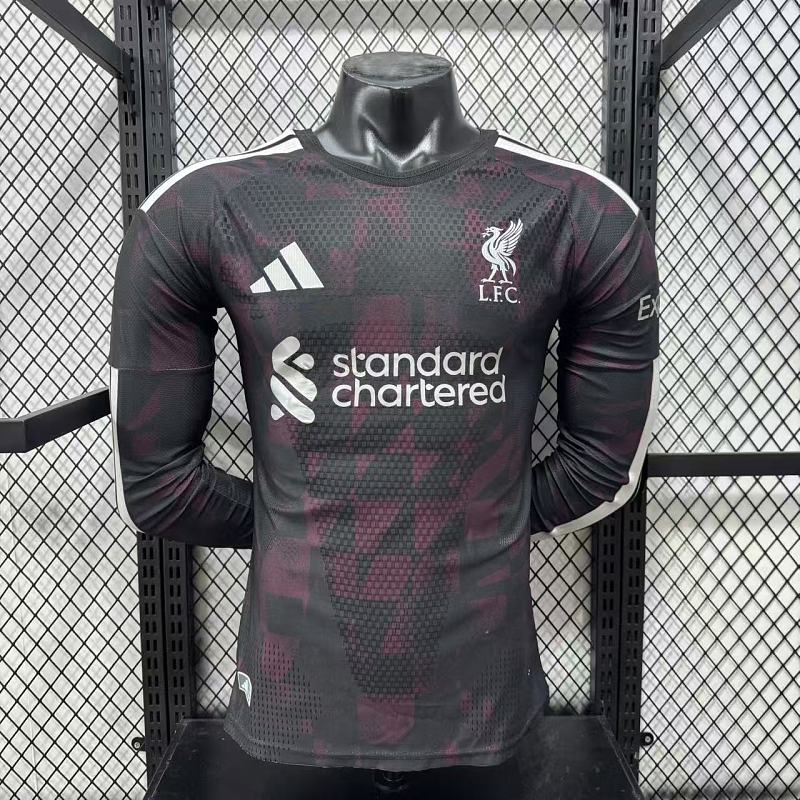 Liverpool Tercera Versión Jugador 2026/27 (Negra, Manga Larga)