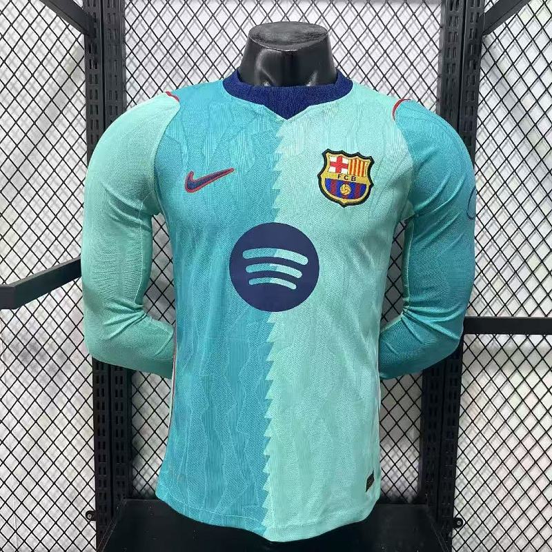 FC Barcelona Tercera Versión Jugador 2026/27 (Celeste, Manga Larga)